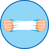 dehnendes Material Symbol