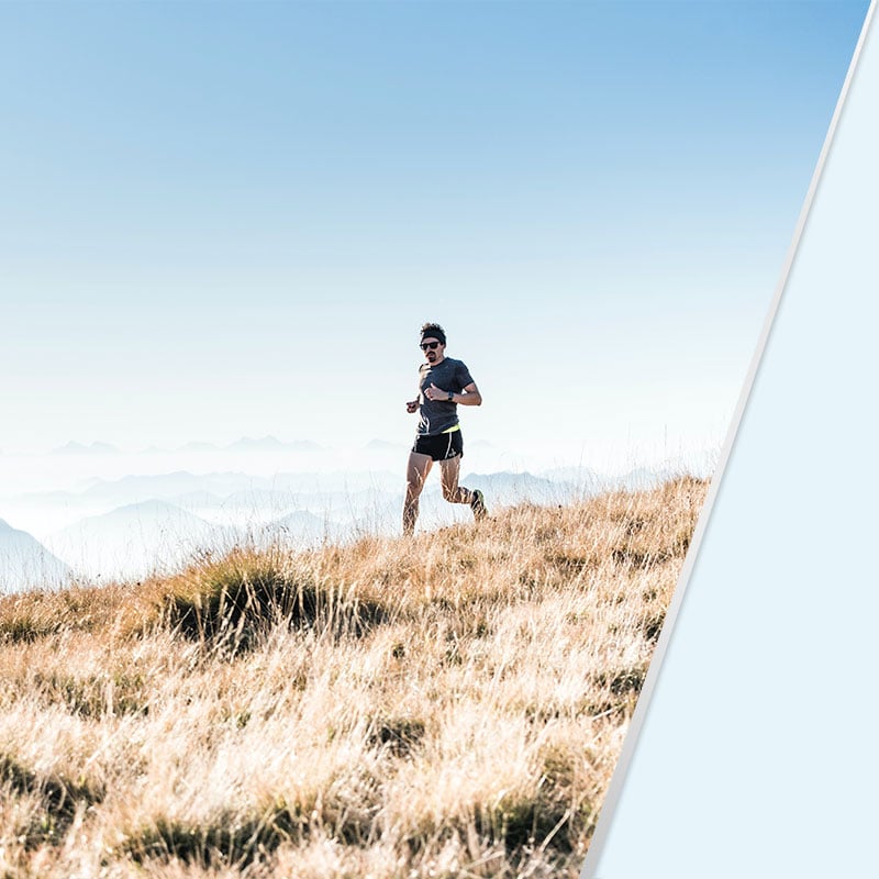 Hintergrundbild Mann läuft